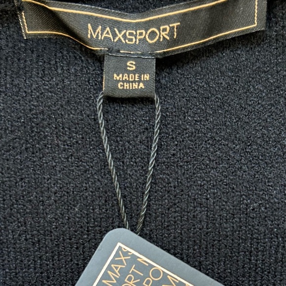 Max Sport/ NWT/ Black Open Front Cardigan/STUNNING / Small - Picture 5 of 8